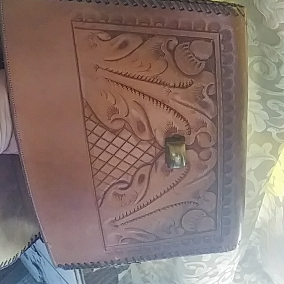 🎆Vintage Hand Tooled Leather Purse - Picture 4 of 8